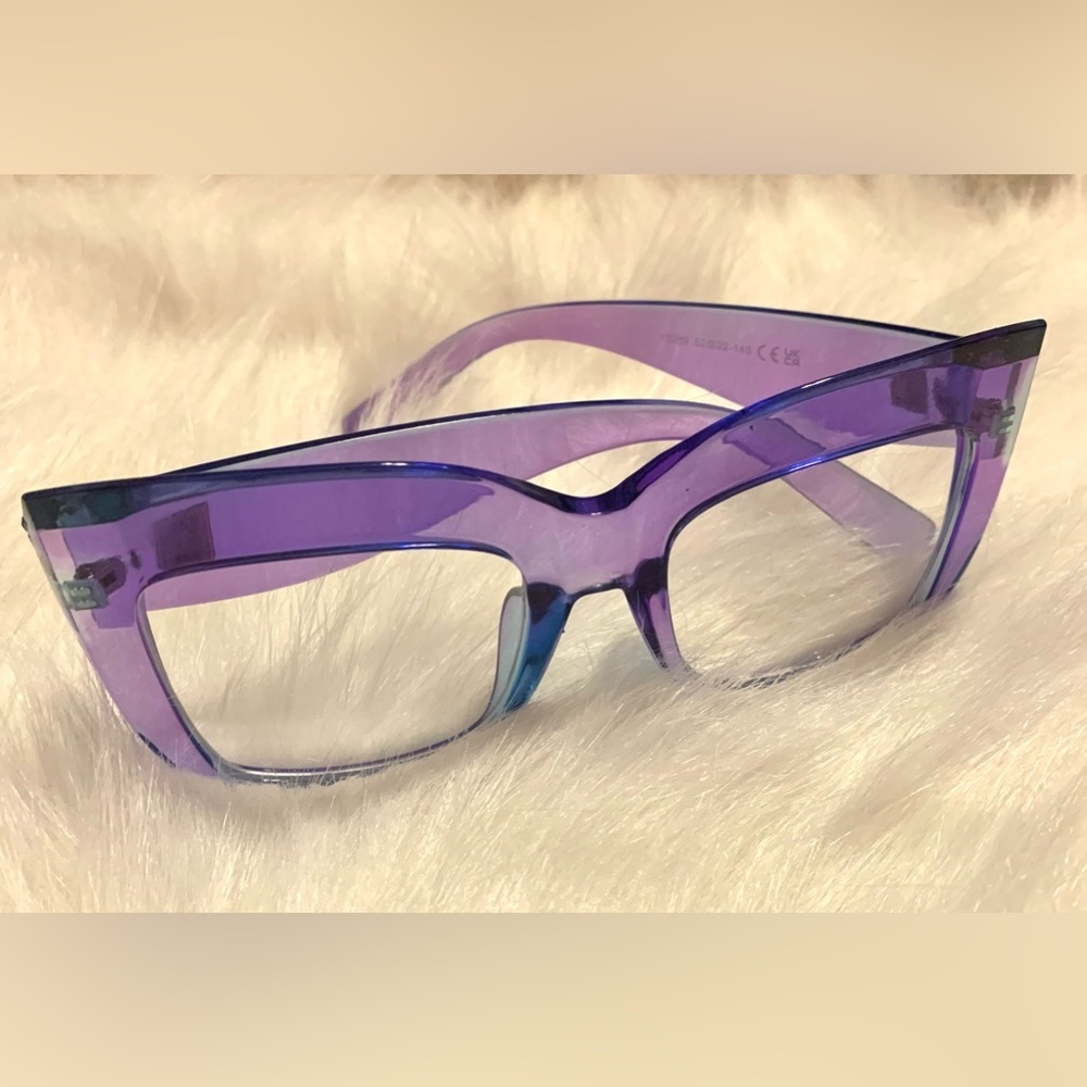 NWT Vintage Cateye Sunglasses Retro Anti-Blue Light Trendy Frame Stylish - Picture 6 of 7